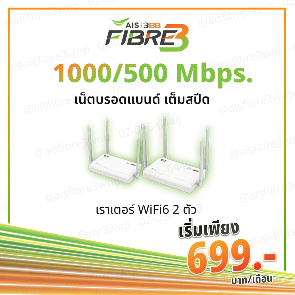 เน็ตบรอดแบนด์ เต็มสปีด 1Gbps