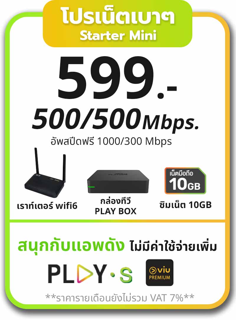 แพ็คเน็ตเบาๆ Starter Mini