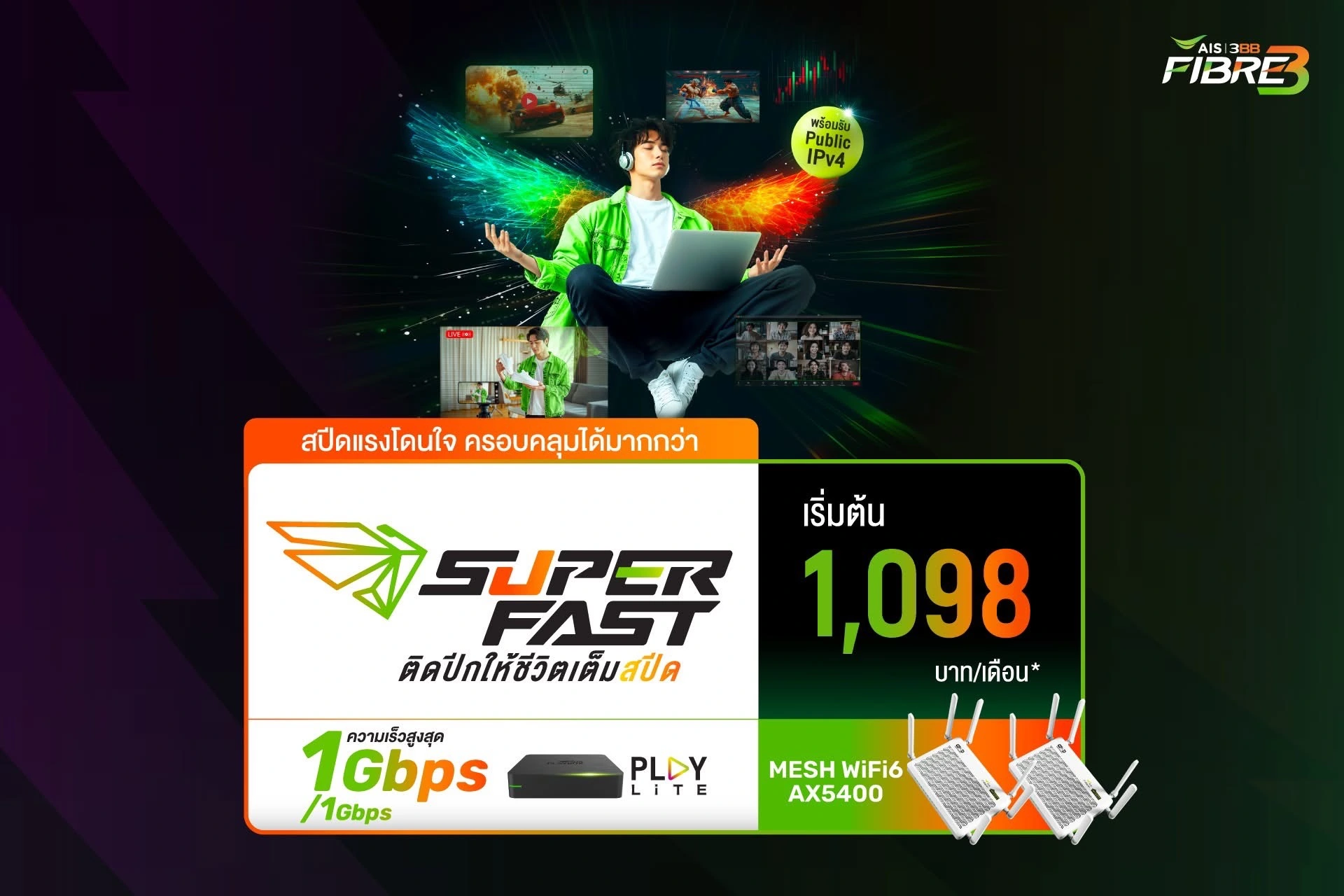 ติดเน็ตพร้อมเเพ็กเกจดูบอล สำหรับคอลบอล กับเน็คบ้าน Super FAST ติดเน็ตบ้านครั้งแรกต้องรู้อะไรบ้าง? แนะนำสำหรับมือใหม่