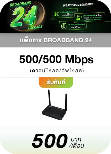 โปรเเรงครอบคลุม Ais fiber Net Standard Gang