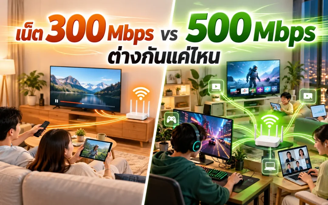 หลายอุปกรณ์เชื่อมต่ออินเทอร์เน็ตพร้อมกันภายในบ้าน